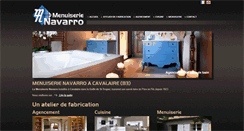 Desktop Screenshot of menuiserienavarro.fr