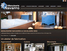 Tablet Screenshot of menuiserienavarro.fr